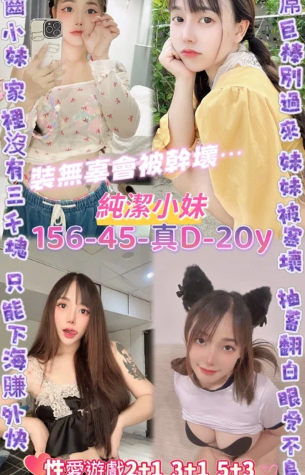 桃園定點茶-純潔小妹/156/45/20/D