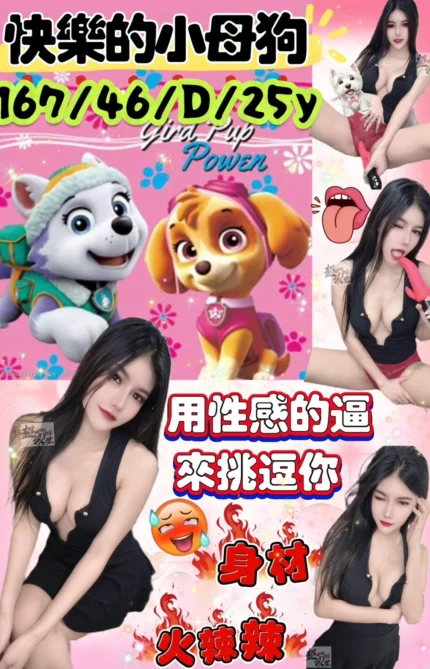 台北定點茶-快樂小母狗/167/46/25/D