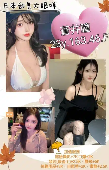 台北外送茶-蒼井瞳/163/46/23/F