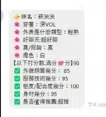 嘉義定點茶-蘇泱泱/165/48/?/F