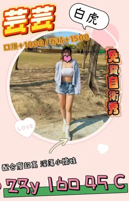 桃園外送茶-芸芸/160/45/23/C